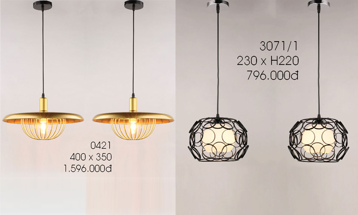 Đèn Thả Trang Trí Kiểu Dáng Hot Nhất Năm 2023